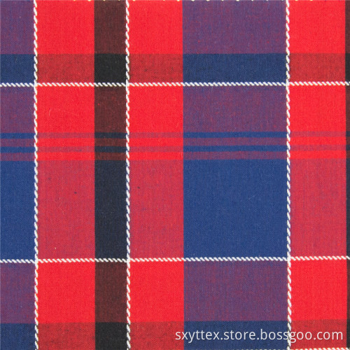 100%Cotton Madras Plaid Fabric Yarn Dyed